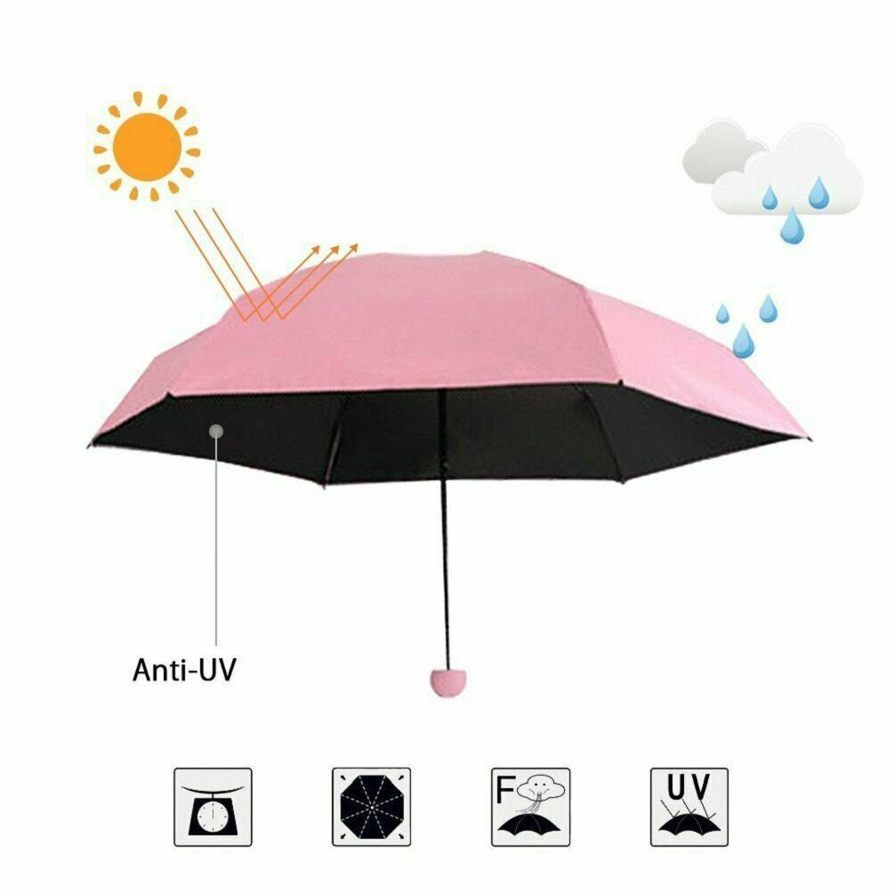 Automatic Umbrella Anti-Uv Sun/Rain Windproof 3 Folding Compact Umbrella