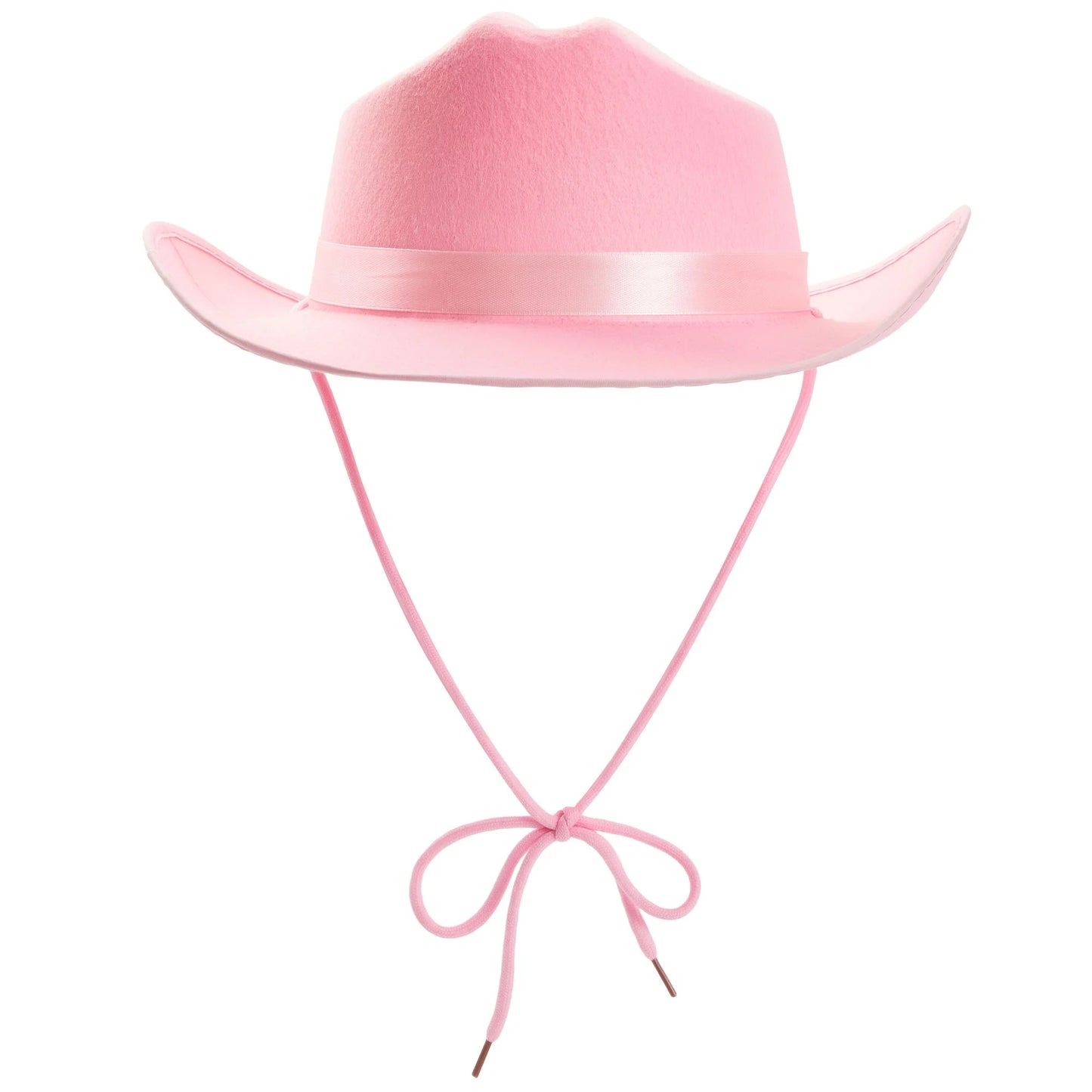 4-Pack Pink Cowboy Hats for Girls - Cute Felt Cowgirl Hats for Costume, Dress up Party (One Size Fits All)