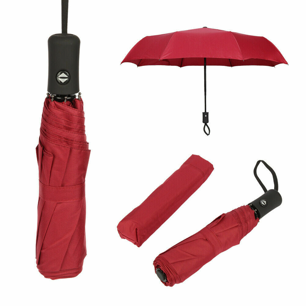 Automatic Umbrella Anti-Uv Sun/Rain Windproof 3 Folding Compact Umbrella