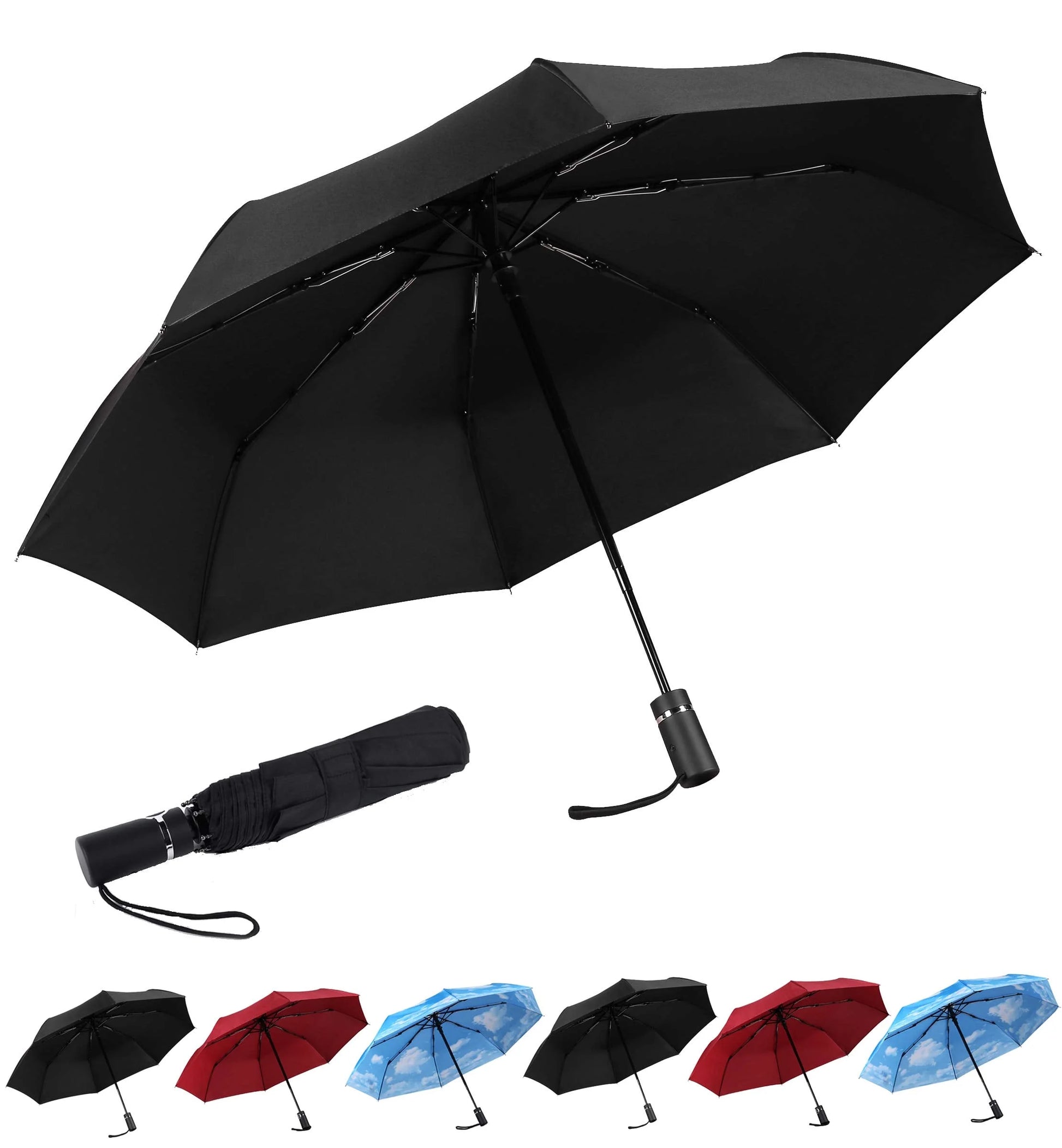 Travel Umbrella Portable Folding Umbrella Light Automatic Windproof Waterproof Umbrellas